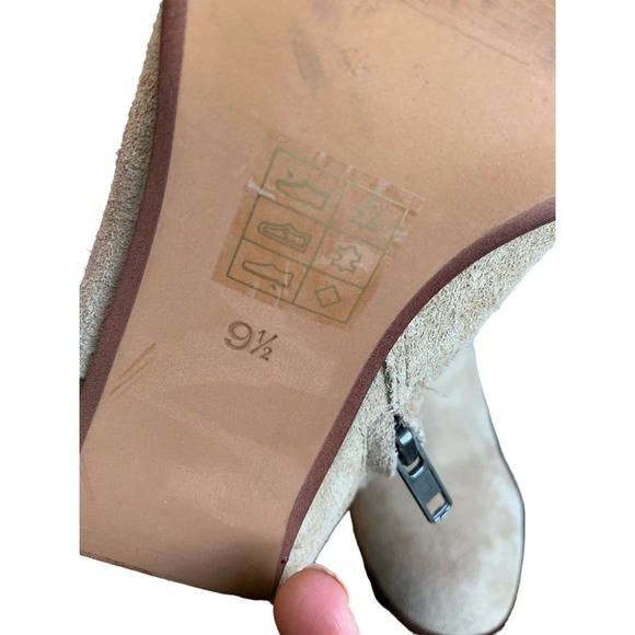 Madewell Mira side–seam zip up ankle boot in suede in walnut shell size 9.5 - Picture 5 of 6